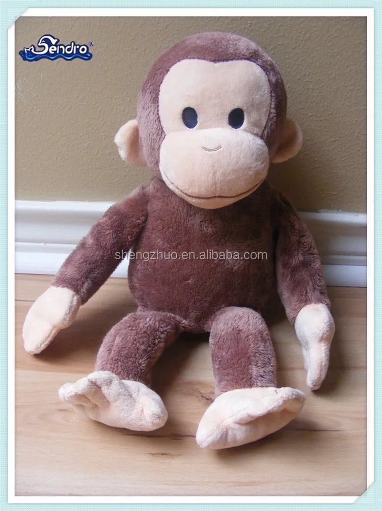 brown plush monkey