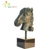 Antique Handmade Bronze Copper Horse Head Sculpture