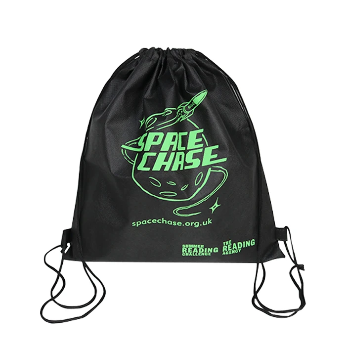 
Promotional Wholesale Customized Non Woven Material Drawstring Back Pack Bag For Shopping Shoe Use 