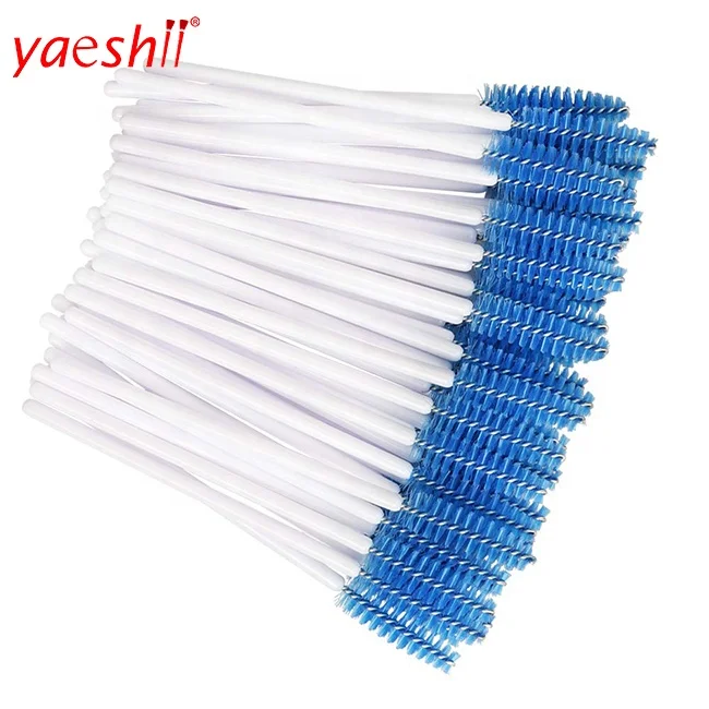 Yaeshii 2020 disposable 50pcs/lot Eyelash Brush Disposable Comb Mascara Wands Eye Lashes Extension Applicator