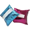 custom color changing flip magic reversible sublimation mermaid sequin pillow