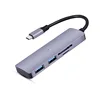 USB C Hub 4-in-1 USB C Adapter with type C to 2 USB 3.0 Ports, SD Card Reader, date transmission for MacBook/Pro
