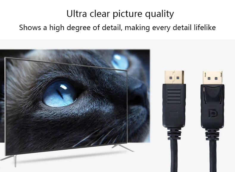 High Quality mini DP Male to Male CABLE 2k 4K 60HZ Displayport DP cable for computer - ANKUX.COM