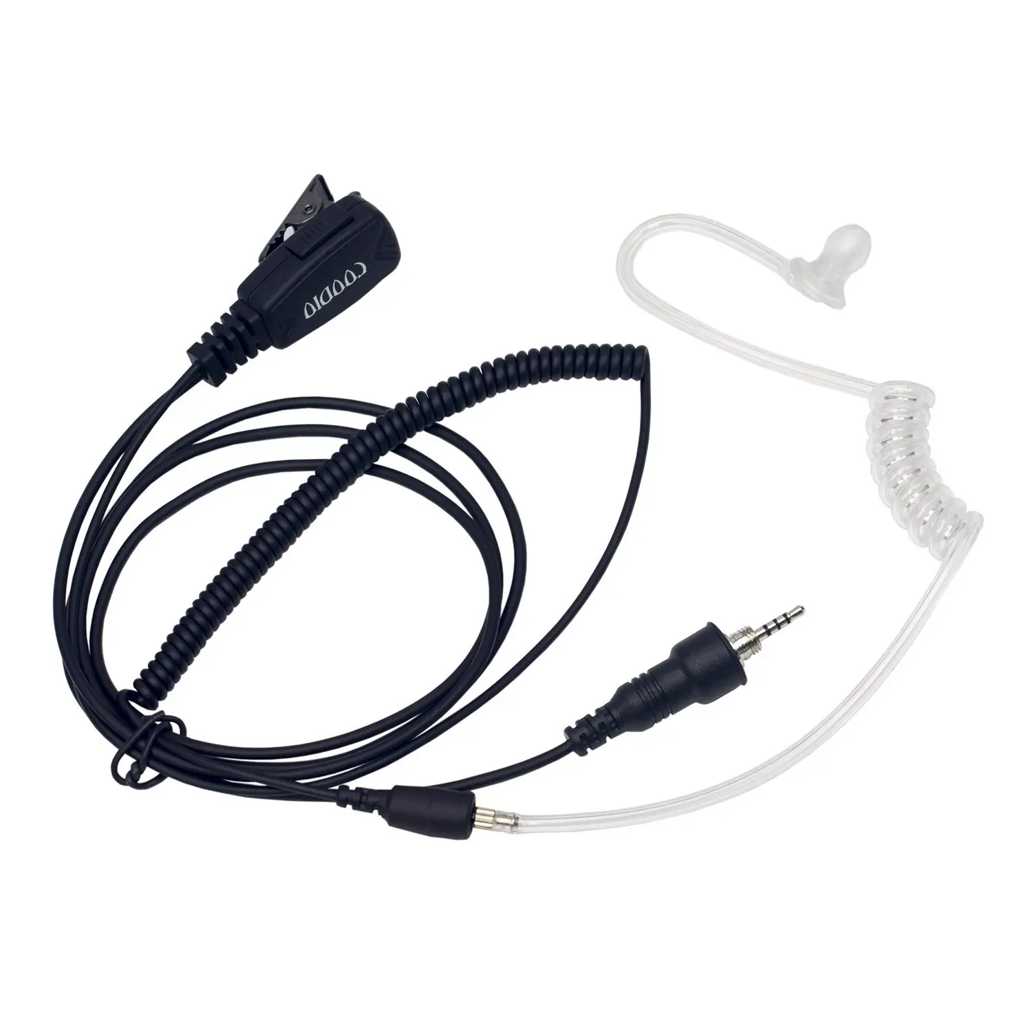 Get Quotations · Coodio Elite Surveillance Earpiece Security Headset  Bodyguard FBI [Covert Acoustic Tube] Mic Microphone For