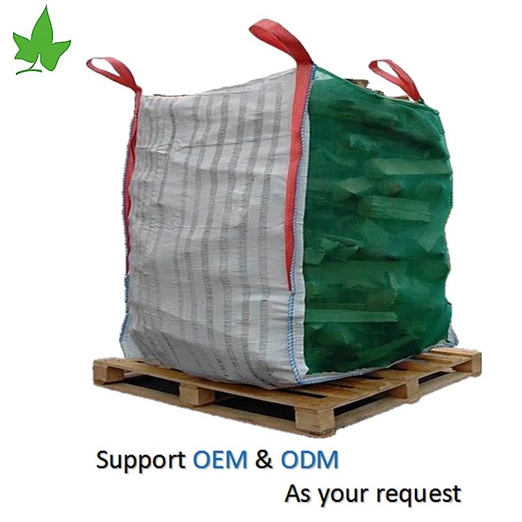 1000kg Bigbag Firewood Packing Use Breathable Big Bags Flat Super Sack