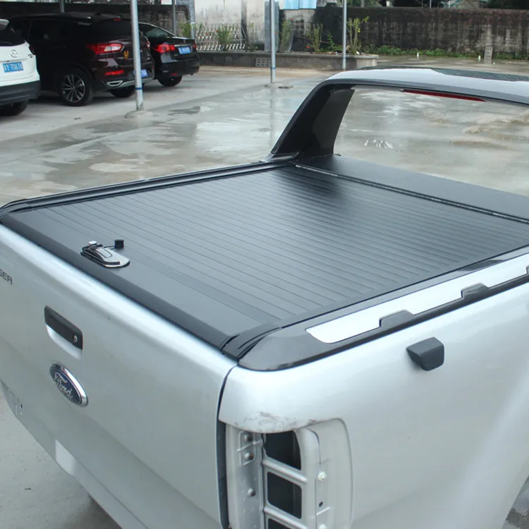 
4x4 pickup bed cover Aluminum Roller shutter With Lock for F150 6.5ft bed without utility rack 2015 onwards 