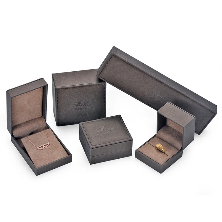 

Factory Price Wholesale PU Leather Jewelry Box Micro Fiber Insert Holder For Ring Jewelry Box, Cmyk full color