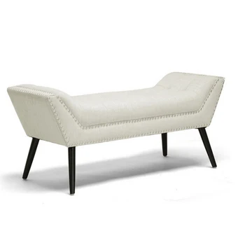 Ot 022 Marsha Modern Scroll Arm Fabric Bench Bed End Foot Stool Ot 022 Marsha Modern Scroll Arm Fabric Bench Bed End Foot Stool