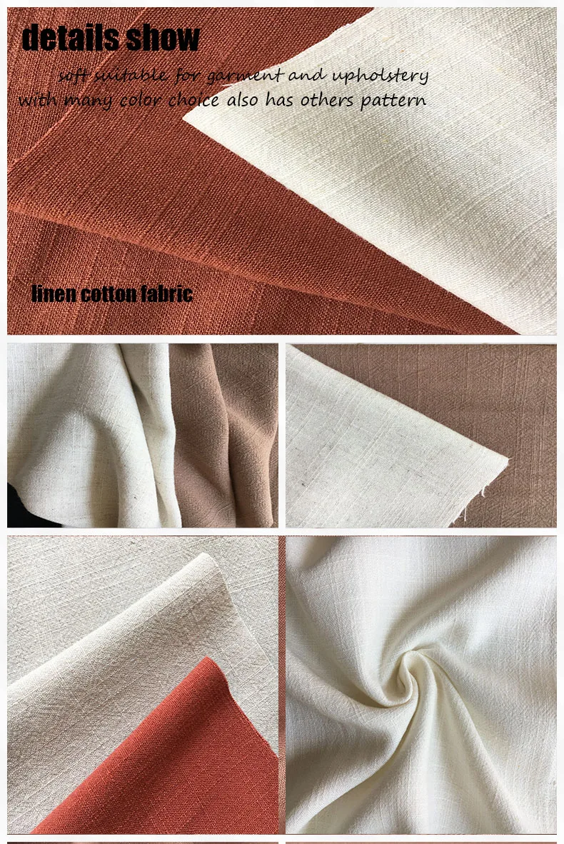55linen 45cotton Soft Linen Fabric Suitable For Garment And