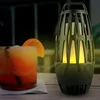 ShineLong LED Portable Flickering Flame Light Lamp Mini Romantic Wireless Bluetooths Speaker for Outdoor Night Party