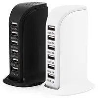 

30W Multi 6 USB Ports Travel Charger Desktop Charging Station USB Power Adapter Fast Charger