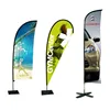 Wholesale custom design tear drop flags banner beach feather flag