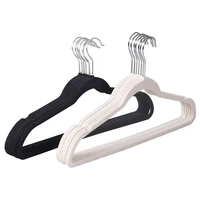 

2 colors Flocked Velvet Non-Slip Suit Clothes Hanger with 360 Degree Swivel Hook