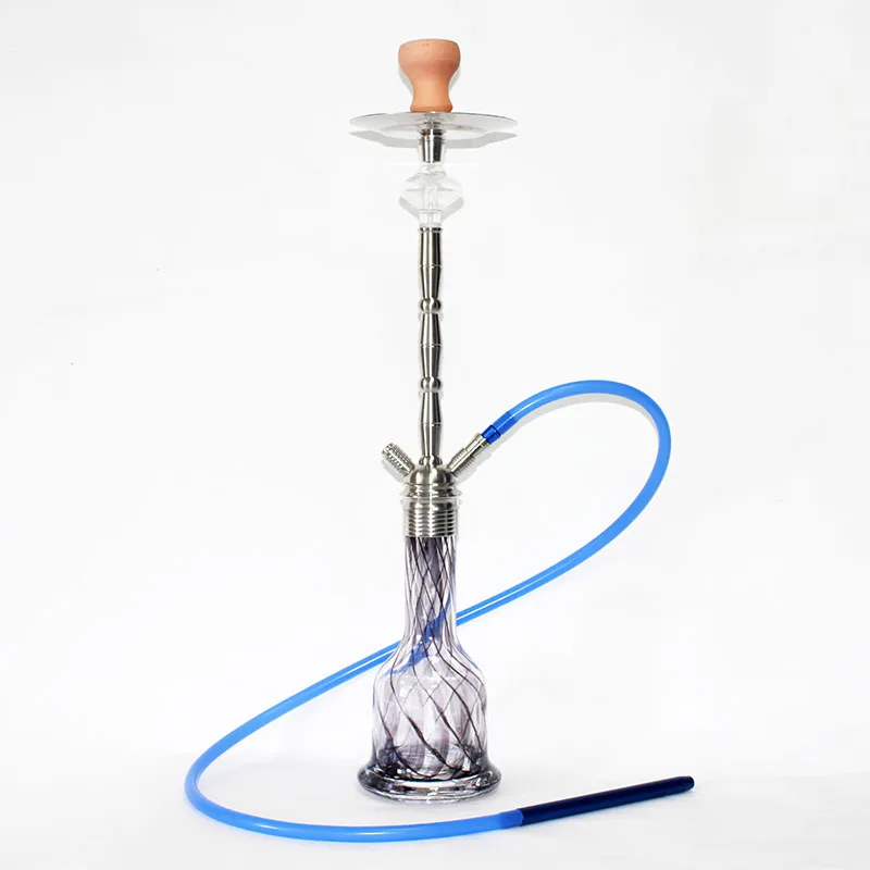 Woyu Dubai Al Fakher 304 Stainless Steel Narguile Glass Smoke Hookah