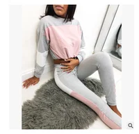 

Suit Set 2019 Women Tracksuit Two-piece Sport Style Outfit Jogging Sweatshirt Fitness Lounge Sportswear Coldker