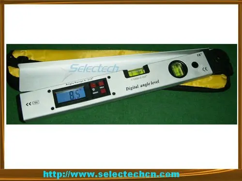 spirit level with angle indicator