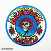3.5" Sized Custom band patches Grateful Dead Embroidery classic rock Embroidered patches