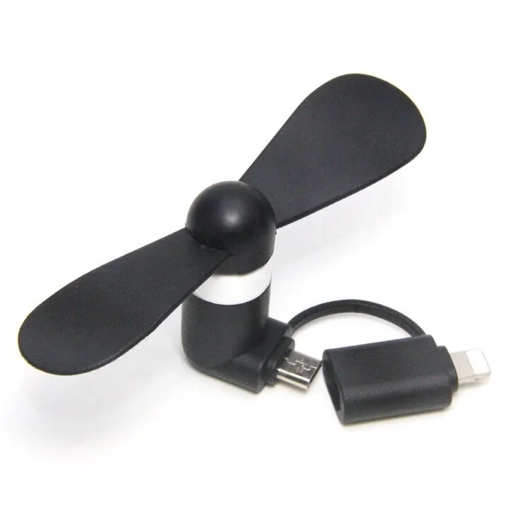 

China Factory Phone Cheapest Plug Usb 2 in 1 Mini Fan