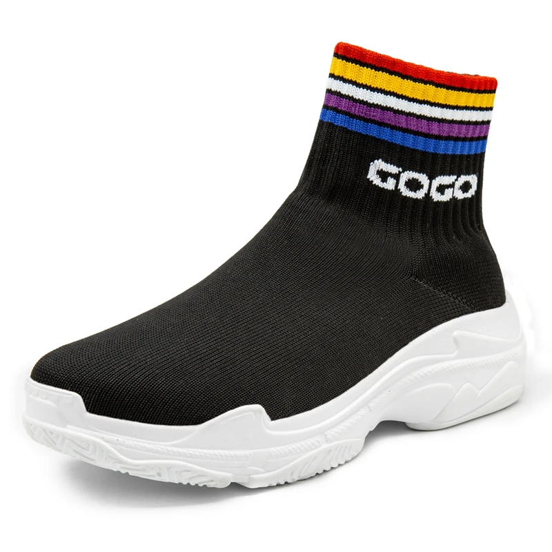 

YT Shoes Wholesale New Comfortable Fashion High Top Sport Sock Shoe Men Casual Shoes, Picture