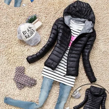 Cotton Hooded Women Jacket 2015 New Fashion Winter Thicken Casual Women Coat Slim Padded Outwear chaquetas mujer