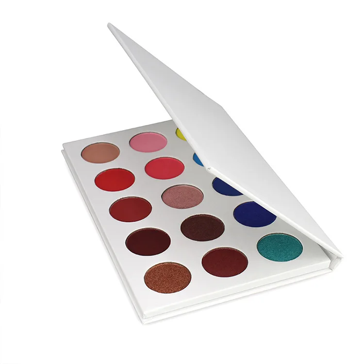 

custom colorful pigment eyeshadow palette glitter packaging, Multi-colored