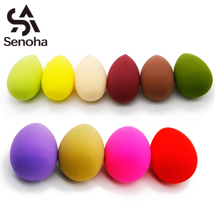 

Wholesale multi colors teardrop latex free sponge makeup puff