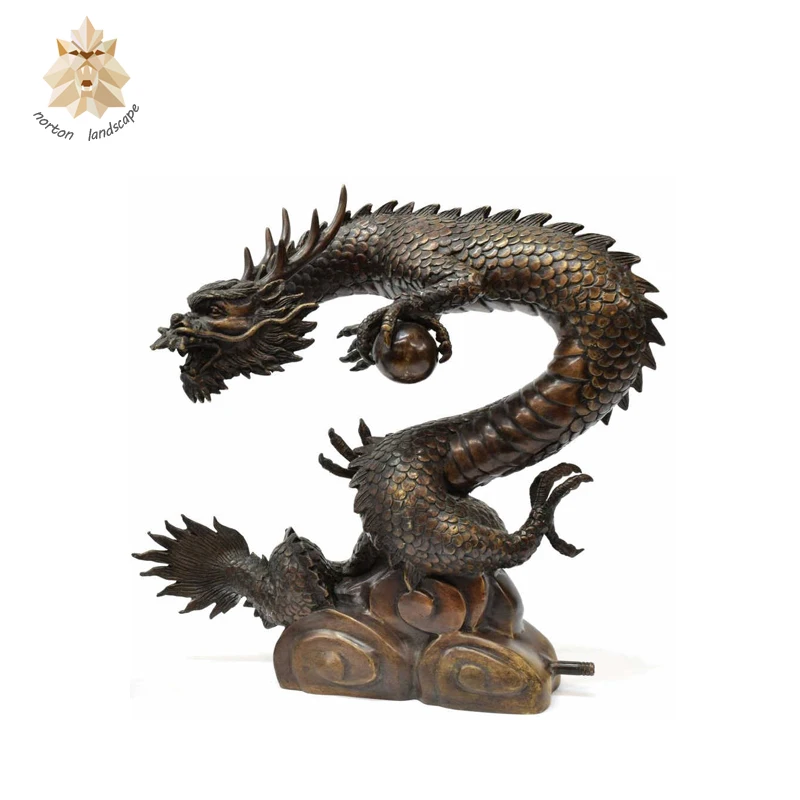 Outdoor Garden Bronze Chinese Dragon Statue Nt00444ri Buy Life Size