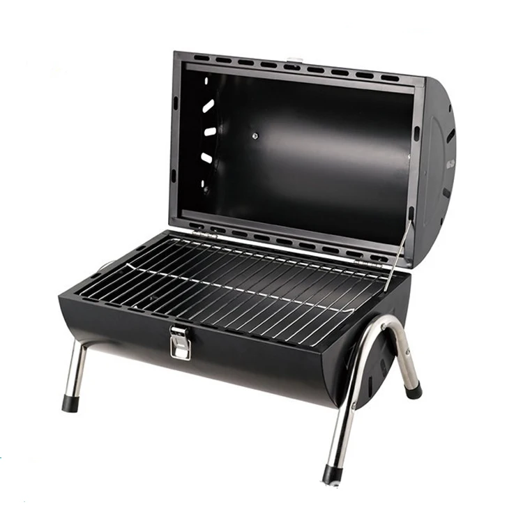 1pc New BBQ Grill, Portable Outdoor Folding Barbecue Grill, Household Yard  Charcoal Carbon Grill, Chimney Stove, Kitchen Accessories Kitchen Stuff Par