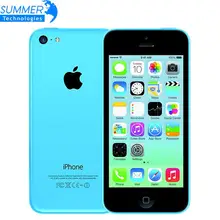 Original Brand factory Unlocked Apple iPhone 5C Mobile Phone 16GB 32GB dual core WCDMA WiFi 8MP Camera Cell Phones Smartphone