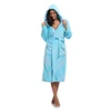 2018 Flannel Robe Warm Female Thick Lounge Bathrobe Long With Hooded Nightgown Dressing Gowns For Women