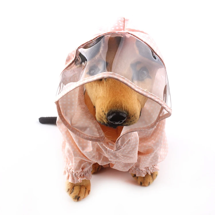 

Waterproof Dog Clothes Raincoat Pet Dog Rain Coat Puppy Jacket Coats With Glisten Raincoat For Dogs, Blue, yellow, pink