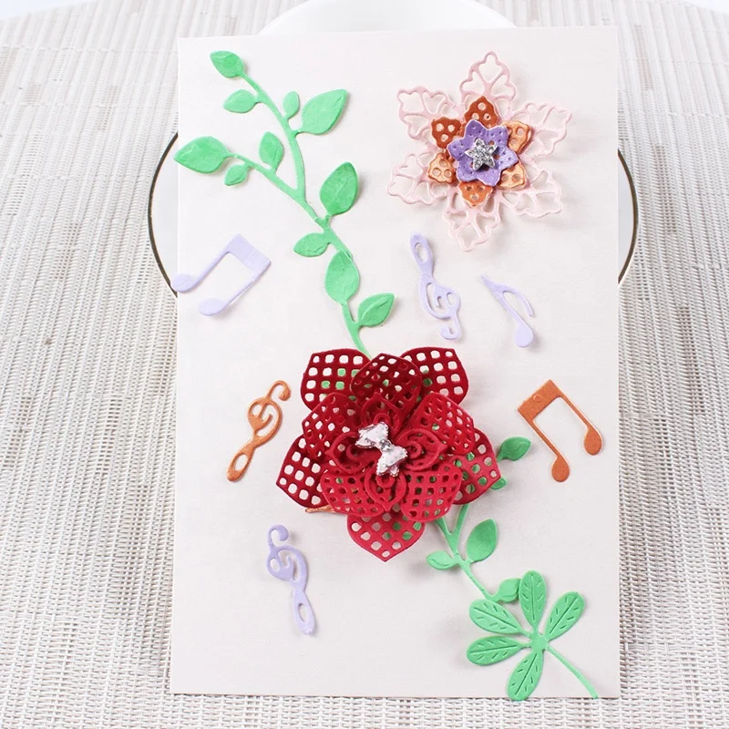 
Cutting Dies Music DIY Scrapbooking Paper Embossing Cuts Stencil Craft Dies 