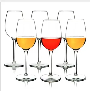 Image of Wholesale Elegant Wedding Drinking Glasses Cup Crystal clear Glass Goblet Wine Glass