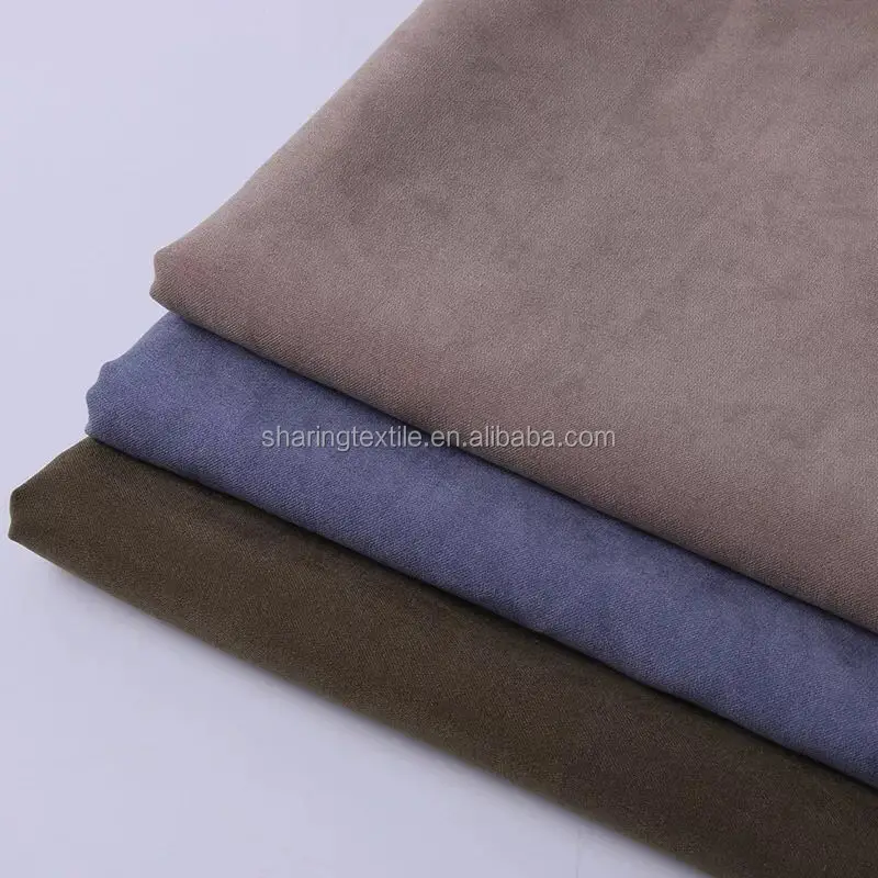 
100% Polyester Peach Skin Fabric /Micro Fiber Fabric 100Gsm 75D*150D Stock Lot Plain Peach Skin Fabric For Beach Shorts 