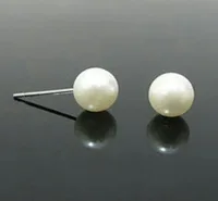 

2019 Korean version of the new pearl ear nail net red tide personality Set Earrings for women