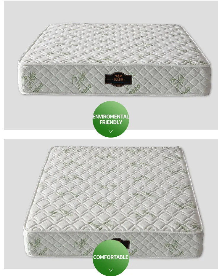 5 Star Hotel Hilton Bed Mattress King Size Bamboo Knitted Fabric