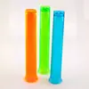 Neon colored plastic test tube shot