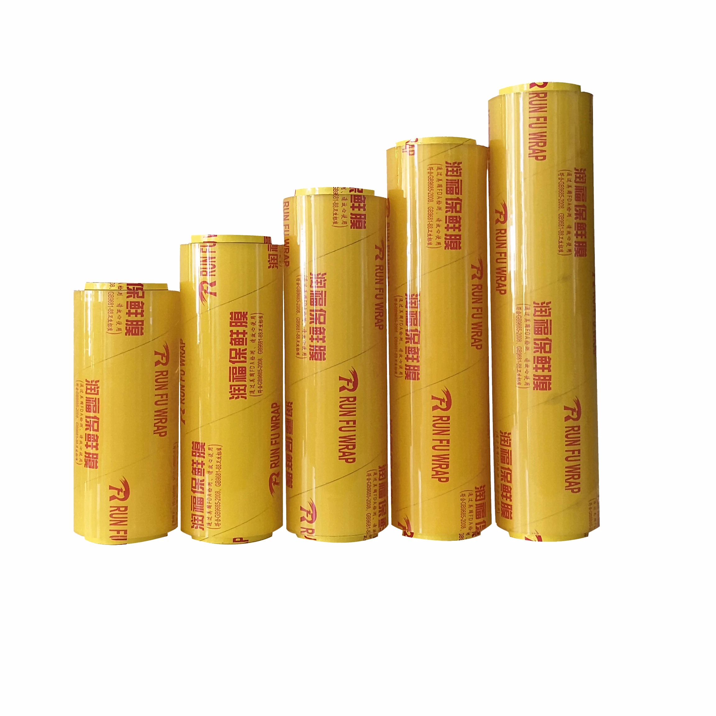 
wrapping plastic film on roll for food 