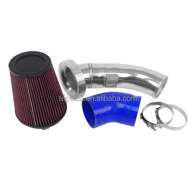 CXR 4" Velocity Stack Cold Air Intake Pipe 6" Filter For 09-15 Camaro LS3 6.2L