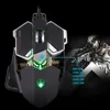 Professional Optical Gaming Mouse 9 Buttons 4 Color Light Emitting USB Wired Mouse Mice Macros 800-4000 Adjustable DPI