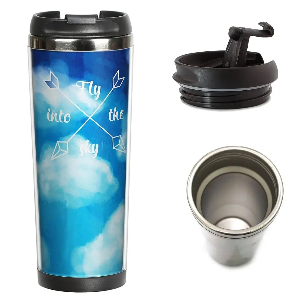 Stainless Steel Plastic Paper Insert Tumbler,Insulated Photo Insert
