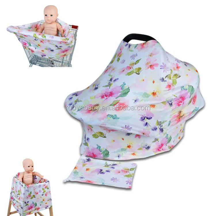 

Popular nursing cover Multi-Use Stretchy 3 in 1 baby car seat canopy, Can be customized