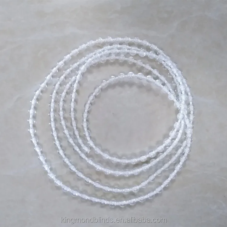

Continous transparent plastic chain window blinds part, Metel
