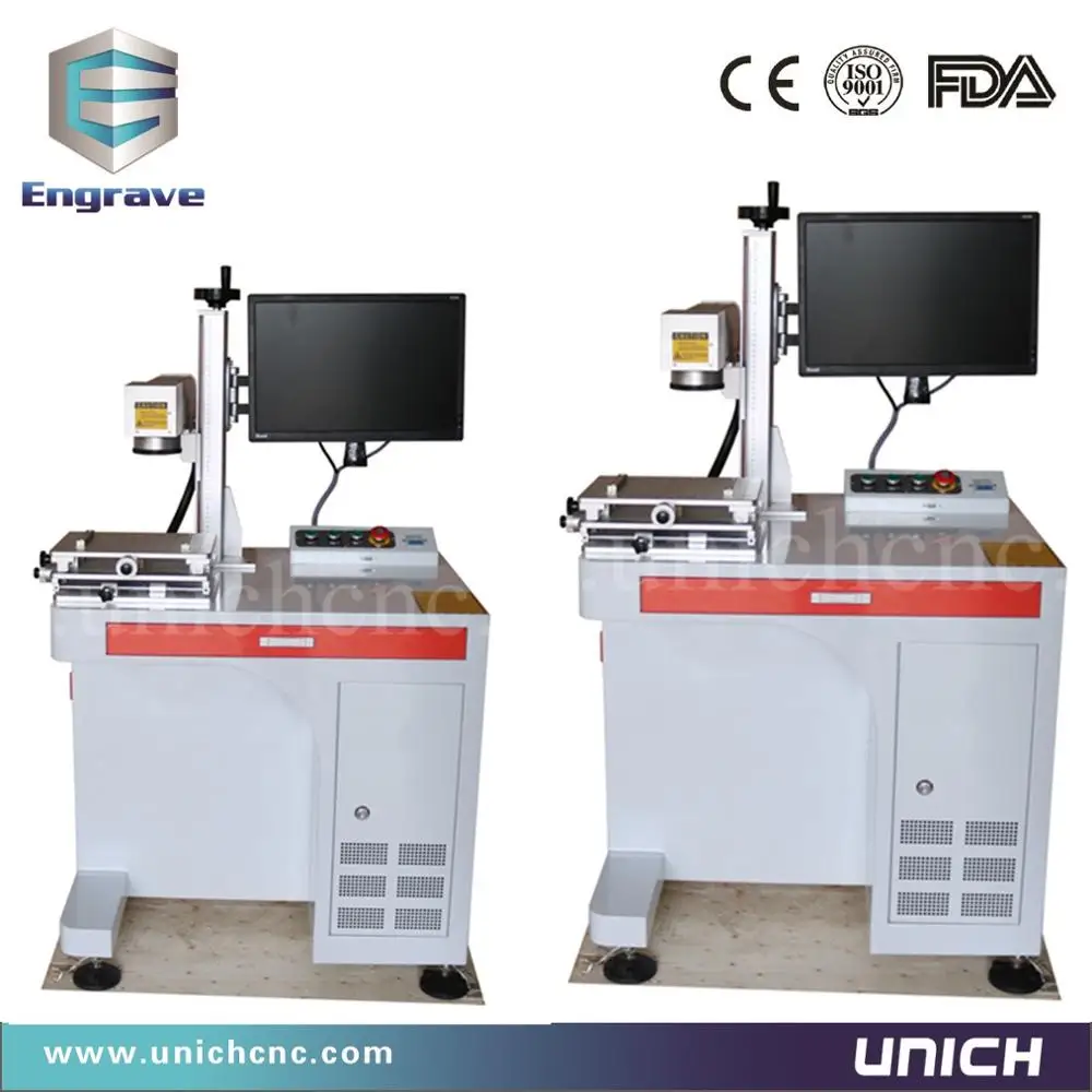 hot sale 20w fiber laser engraving machine color marking