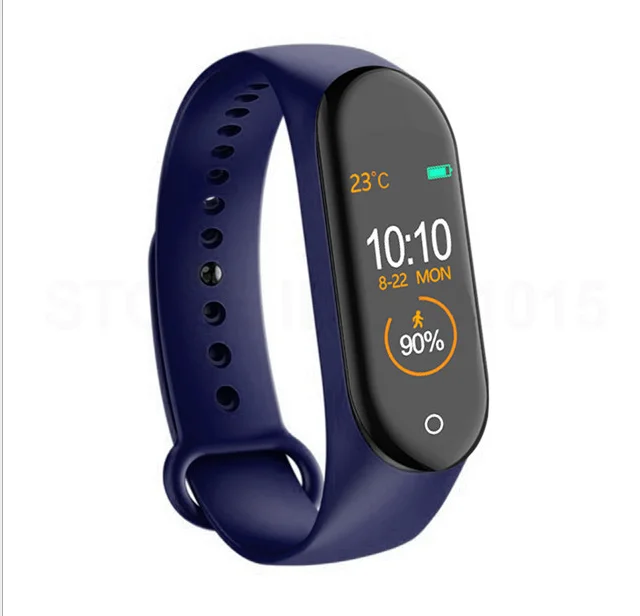 

2019 New Hot-Sales fitness watch smart bracelet smart band bracelet smart watch m4 smart band M3, Black;blue;red