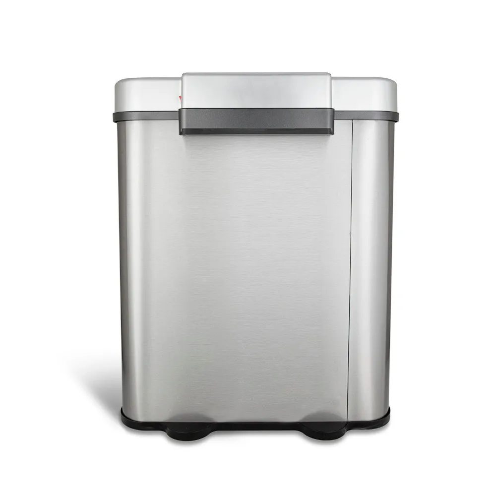 Ninestars Stainless Steel Recycle Electronic Trash Bin 70l Household