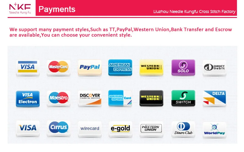 9 Payments of  cross stitch 