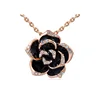 custom latest fashion charm brass zinc alloy 3D metal rose gold pendant