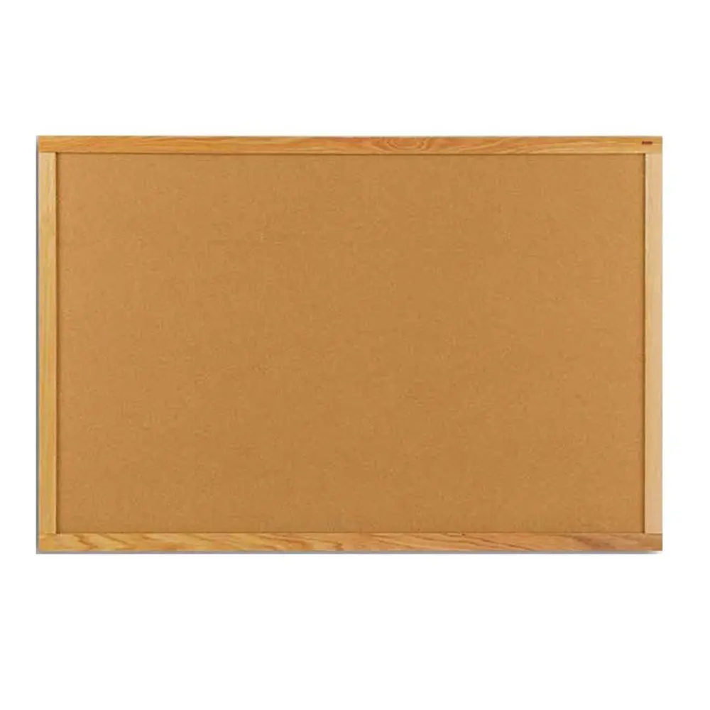Marsh 33-1/2"x 45-1/2" Pacific Vinyl Bulletin Board Oak Wood Trim