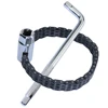 Automotive Socket Double Chain Oil Filter Wrench with L-type Spanner